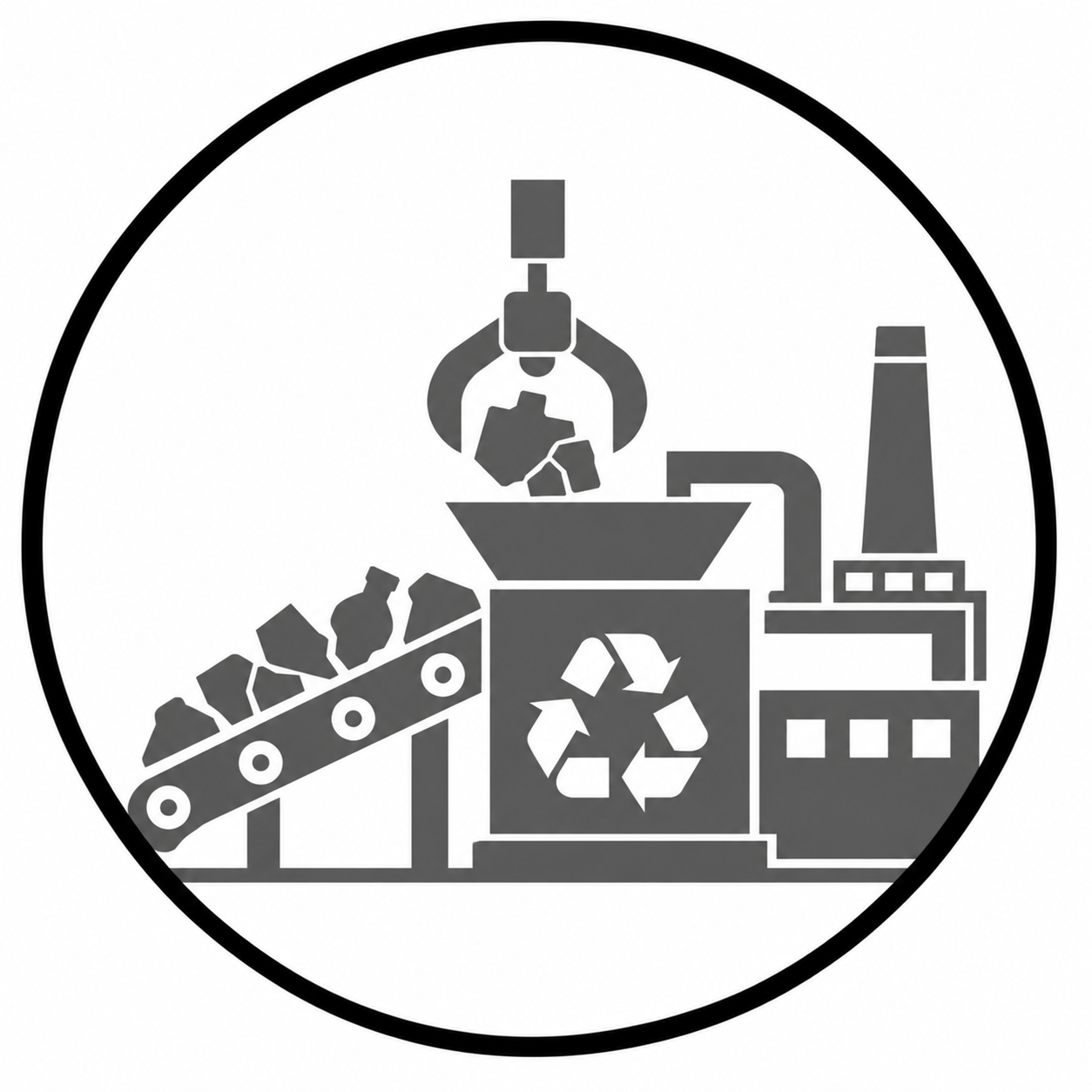 Plastic Waste industrial recycling factory badge.png