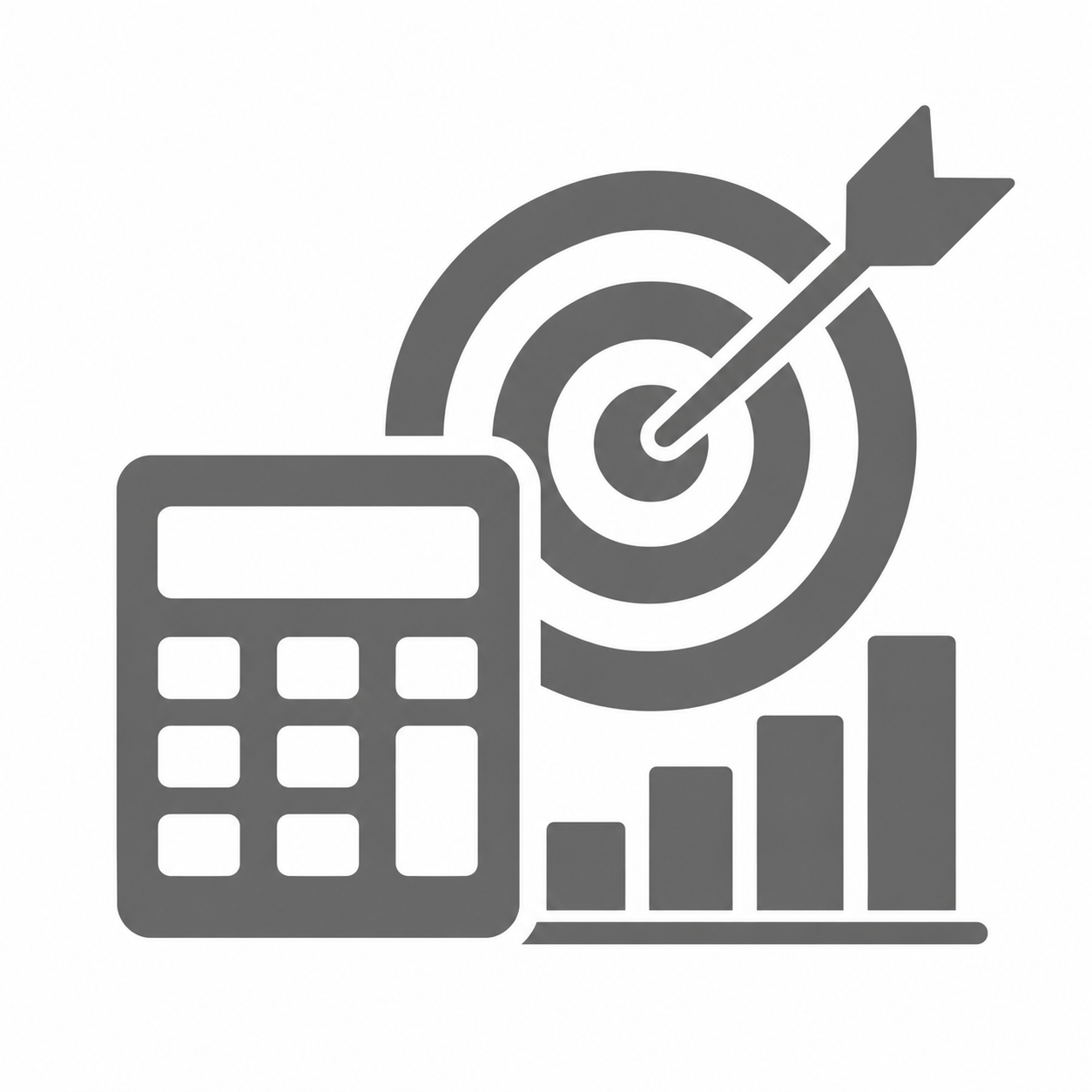 E-Waste monochrome target calculation icon.png
