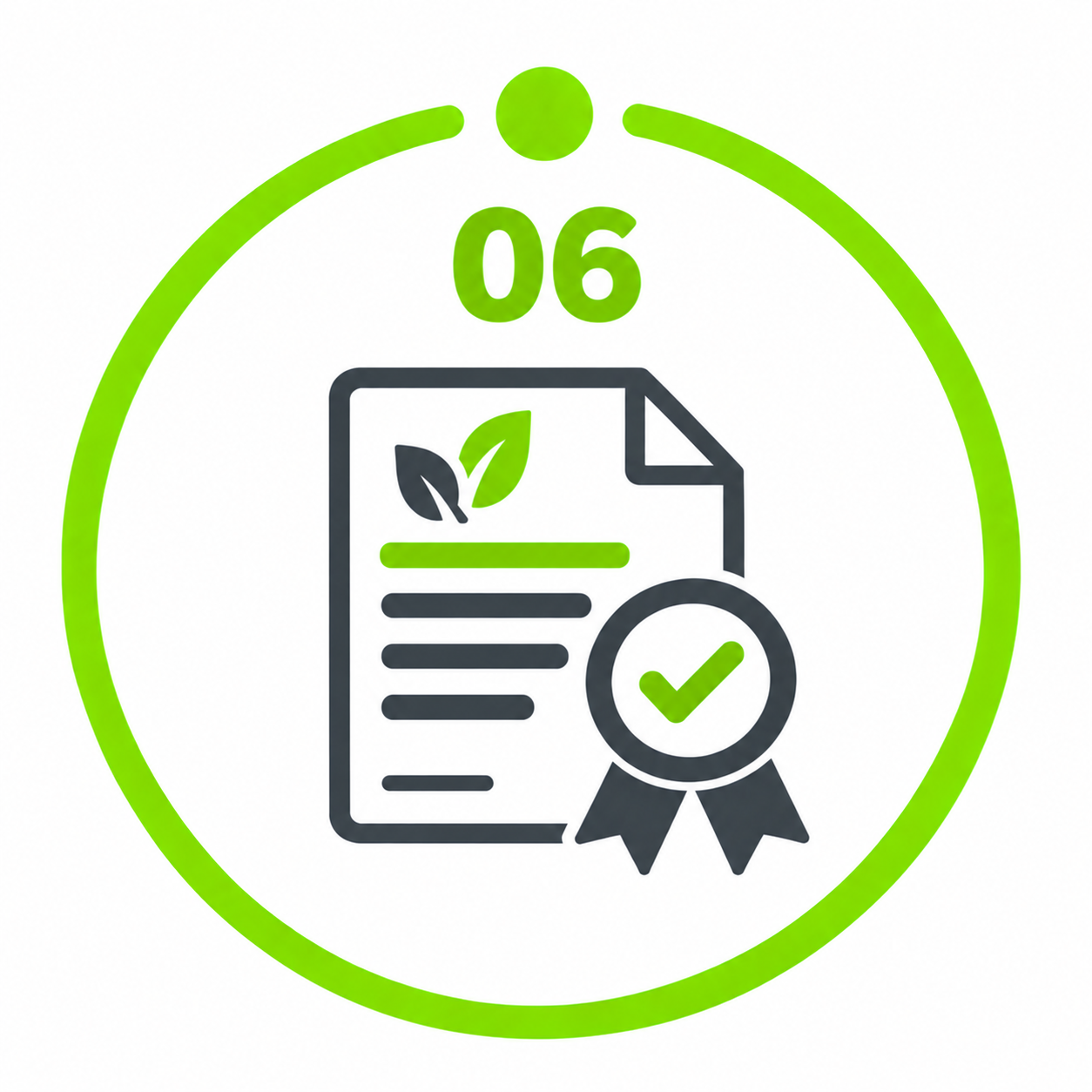 Who We Are step 06 green certification badge.png