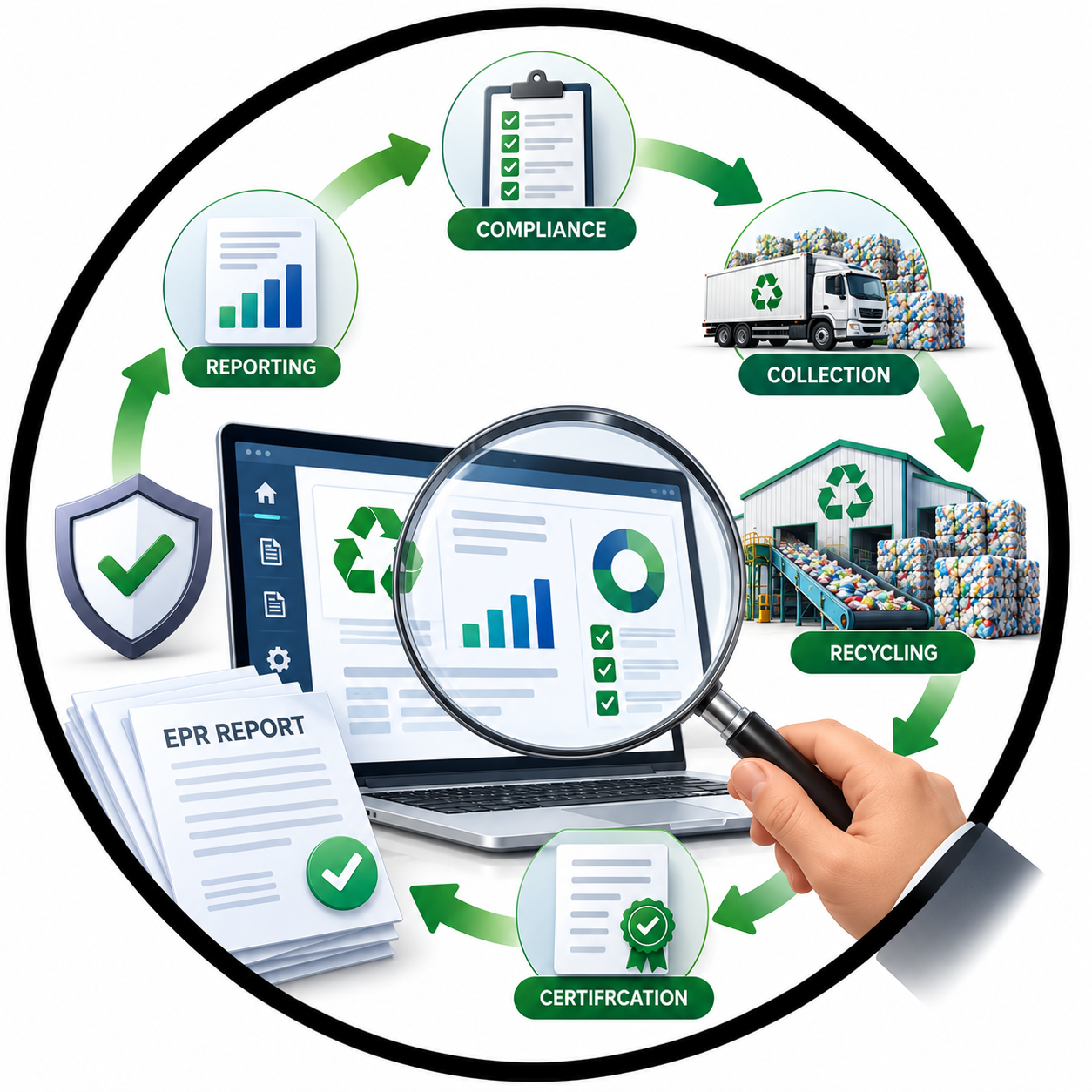 Plastic Waste transparent recycling workflow infographic.png